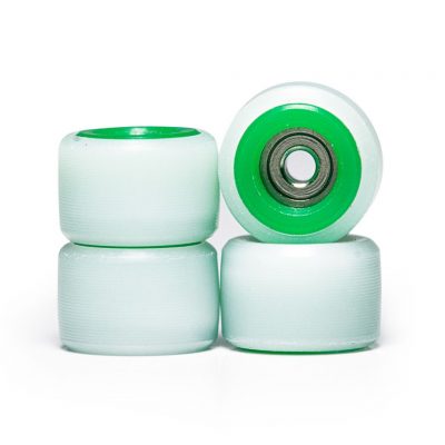 Rodas Dual-Durometer Pro Inove - Branco/Verde