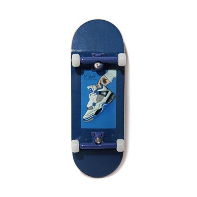 Fingerboard Completo Heat Transfer - Collab Guy Sneaker Jordan Azul
