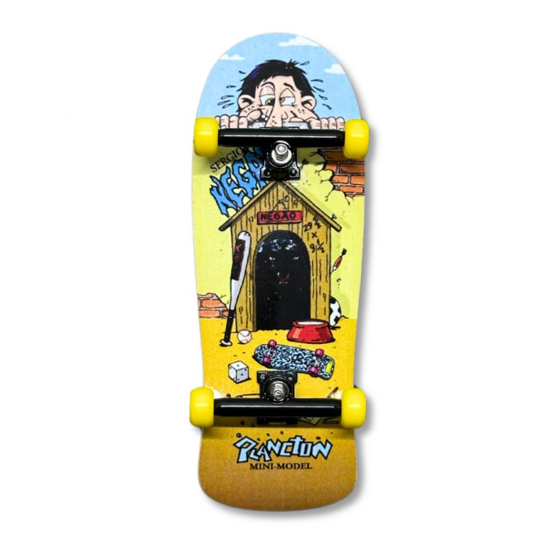 Foto: Fingerboard Completo Inove Premium - Old School Tubar�o Collab Sergio Neg�o