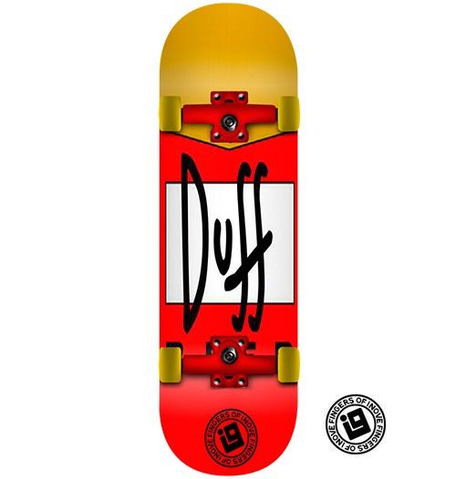 Fingerboard Completo Inove - Duff Simpsons