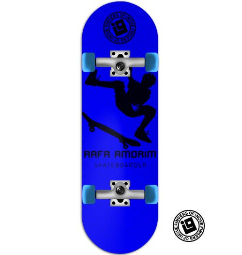 Fingerboard Completo Inove - Collab Rafa Amorim Blue