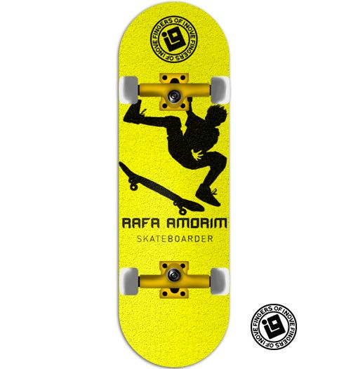 Fingerboard Completo Inove - Collab Rafa Amorim Yellow
