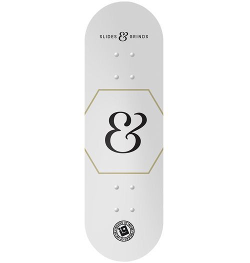 Deck Inove - Collab Slides & Grinds White