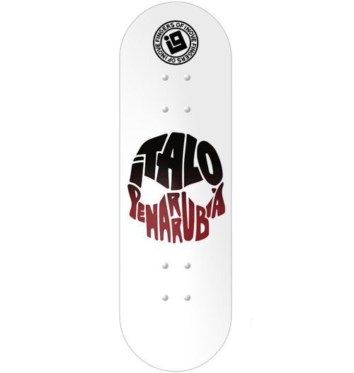 Foto: Deck Inove - Italo Penarrubia White Skulls Version 2 - 34mm