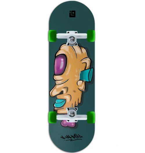 Foto: Fingerboard Completo Inove Premium - Collab Whograff Crazy Head