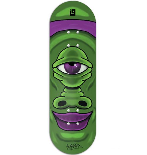 Foto: Deck Inove - Collab Whograff Green Monster