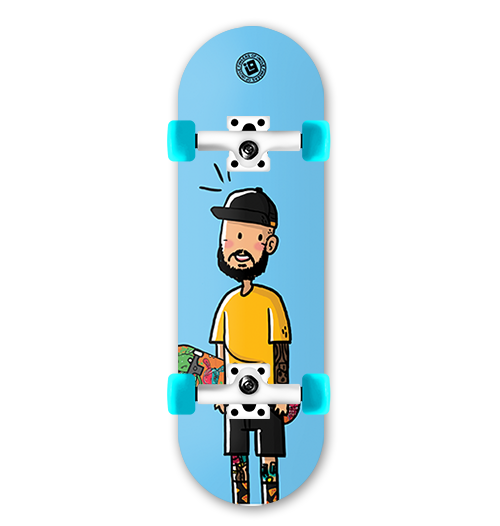 Foto: Fingerboard Completo Inove - Collab Diego Cueca