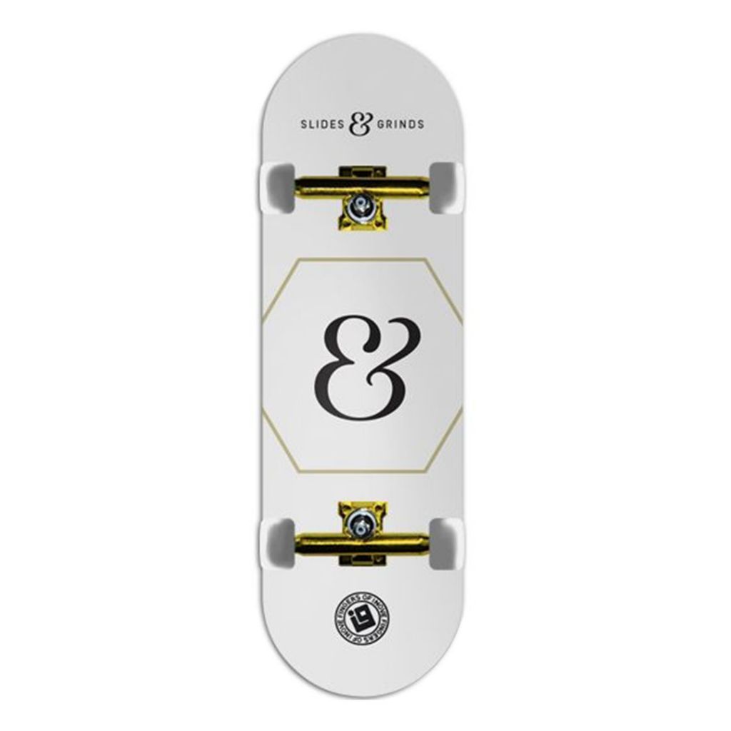 Foto: Fingerboard Completo Inove Premium - Collab Slides & Grinds White