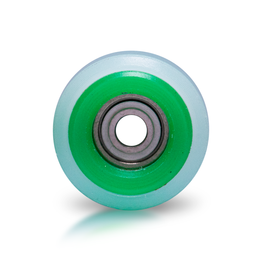 Rodas Dual-Durometer Pro Inove - Branco/Verde