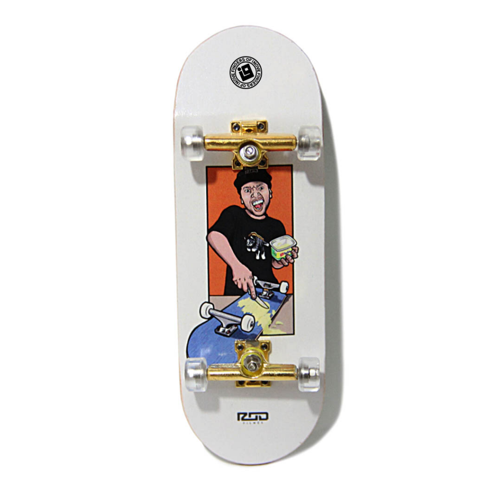 Fingerboard Completo Inove - Collab Rod Filmes Butter Branco