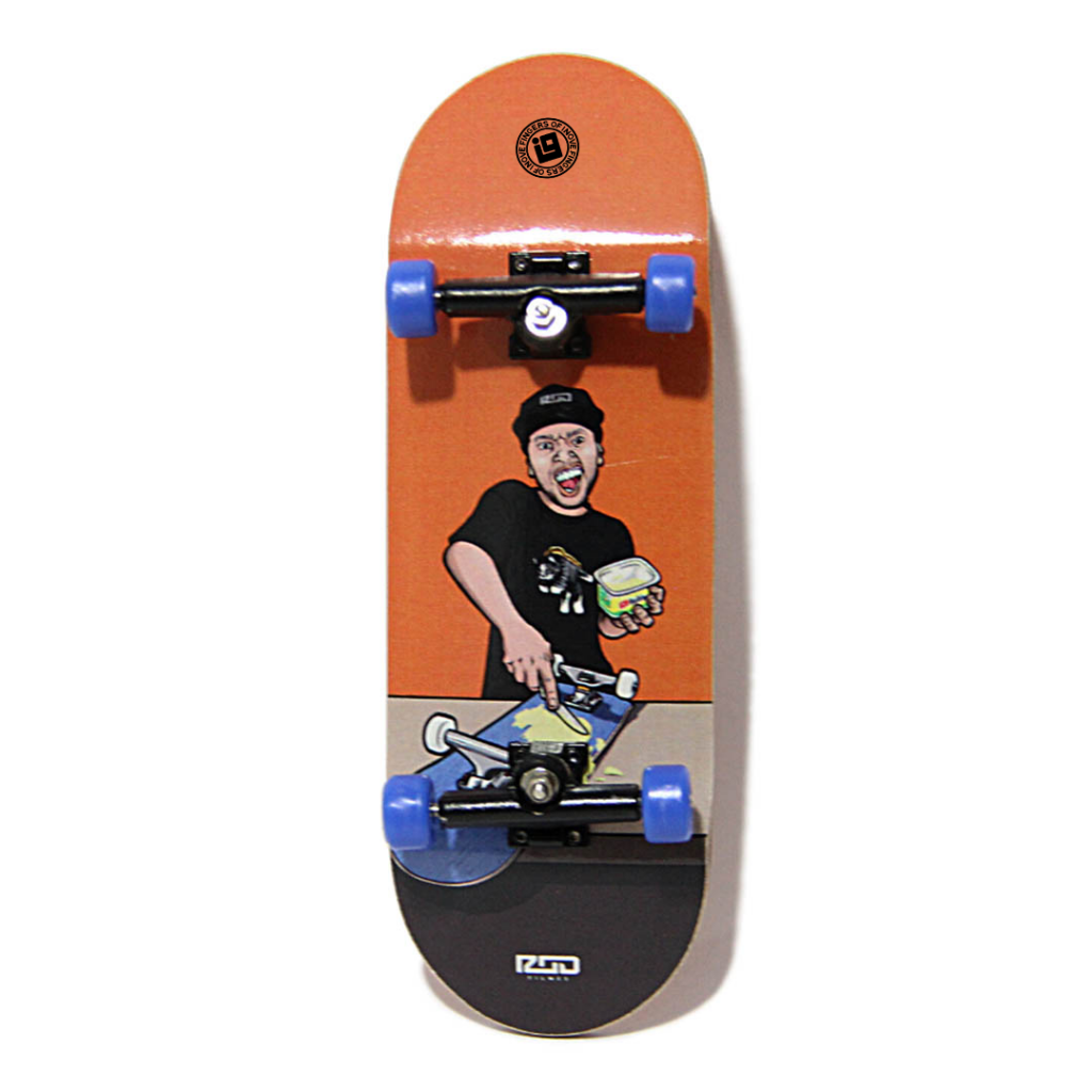 Fingerboard Completo Inove - Collab Rod Filmes Butter Laranja