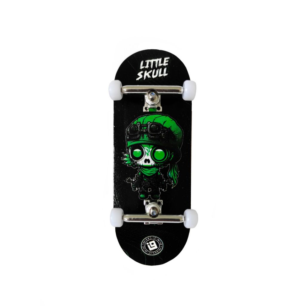 Fingerboard Completo Heat Transfer - Little Skulls Mini Mort Verde